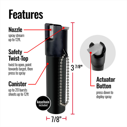 OEM OC Pepper Spray Personal Self Defense ANGLE GUARDIAN